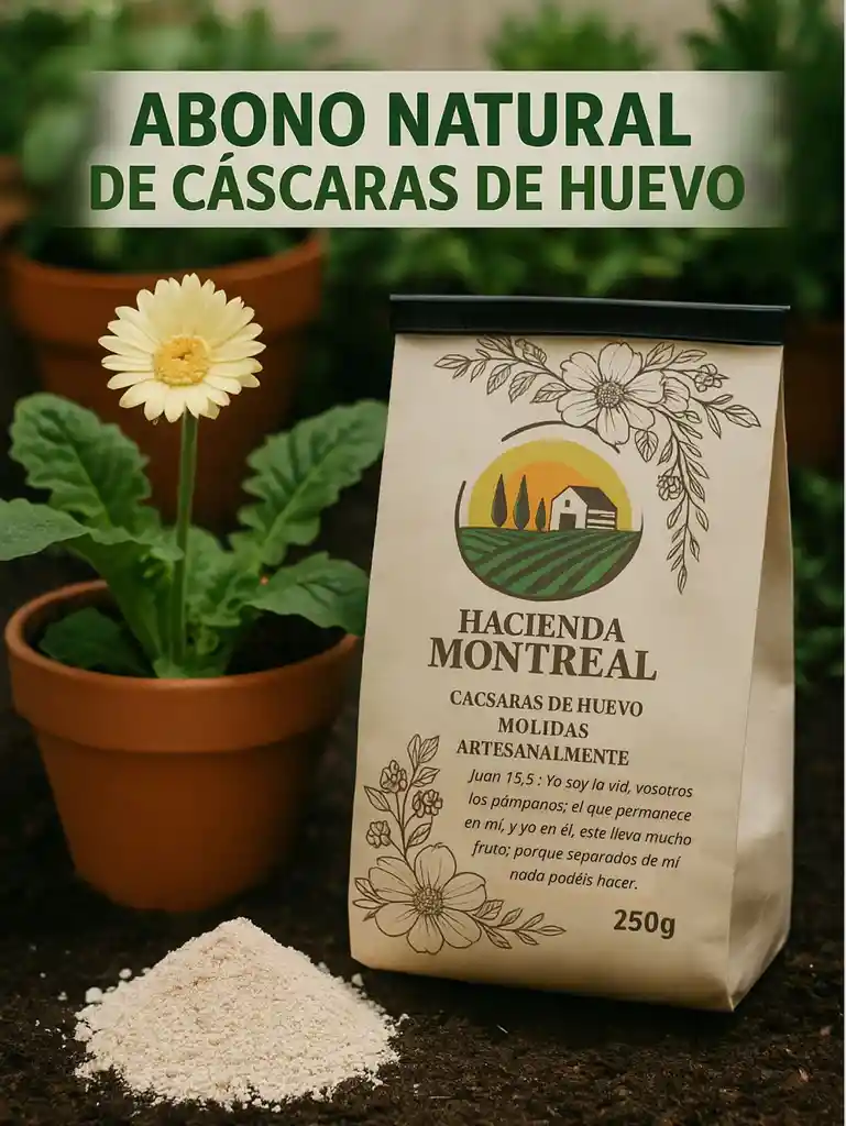 Abono Cascara De Huevo Pulverizada Artesanalmente