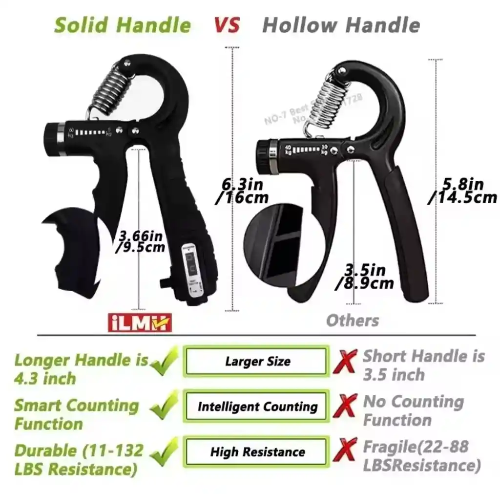 Hand Grip Ejercitador Muneca Antebrazo Ajustable