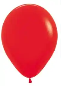Paquete Por 20 Unidades De Globos Bombas R-12 Color Rojo