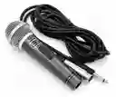 Micrófono Alámbrico Wg-196 Con Cable Plug 6.3mm