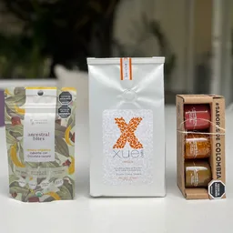 Kit De Regalo Café Origen + Bites De Chocolate Y Kit De Mermeladas