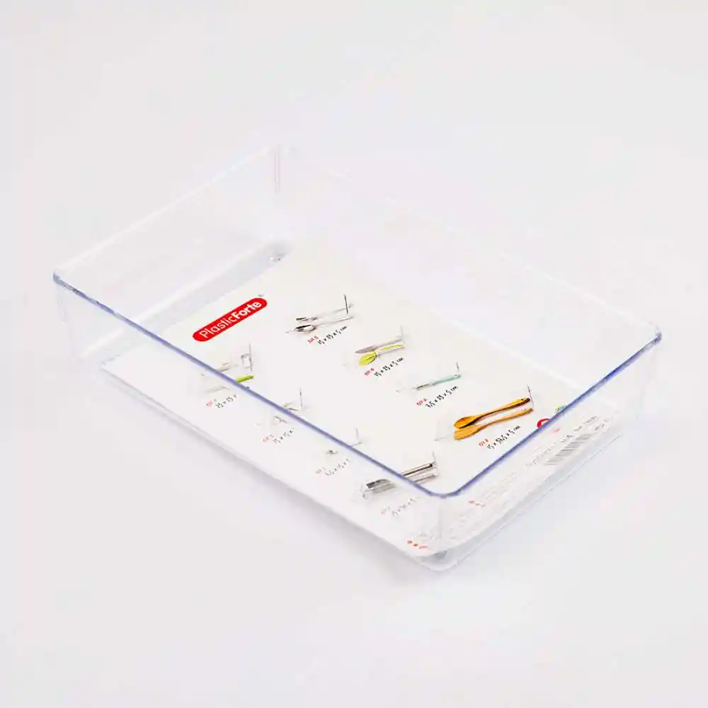Organizador Plasticforte Nevera 15x5x23cm Translucido Plastico