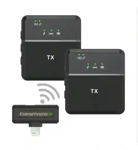 Micrófono Sx8 Inalámbrico Doble Para Celular Tipo C - Iphone