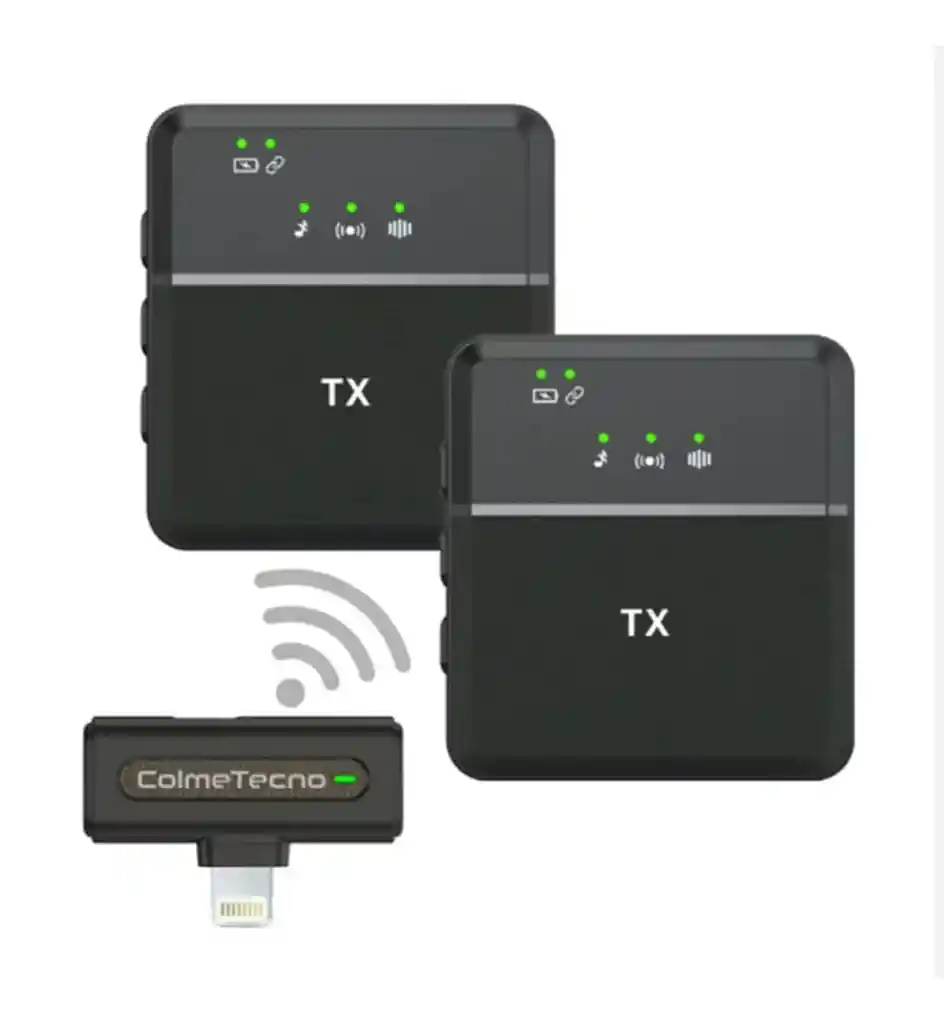 Micrófono Sx8 Inalámbrico Doble Para Celular Tipo C - Iphone