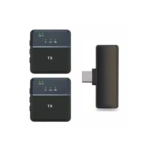 Micrófono Sx8 Inalámbrico Doble Para Celular Tipo C - Iphone