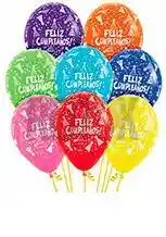 Paquete Por 20 Unidades De Globos Bombas R-12 Colores Feliz Cumpleaños