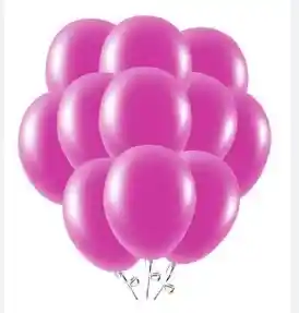 Paquete Por 20 Unidades De Globos Bombas R-12 Color Fucsia