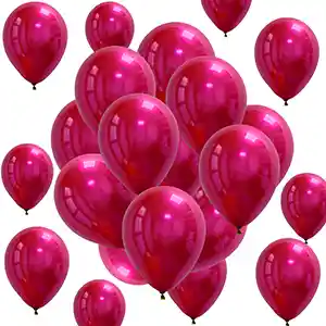Paquete Por 20 Unidades De Globos Bombas R-12 Color Fucsia Metalizado