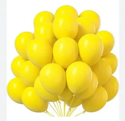 Paquete Por 20 Unidades De Globos Bombas R-12 Color Amarillo