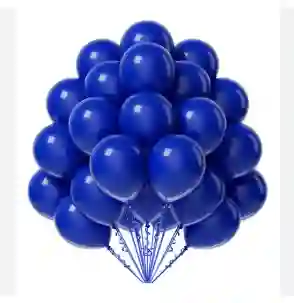 Paquete Por 20 Unidades De Globos Bombas R-12 Color Azul Rey