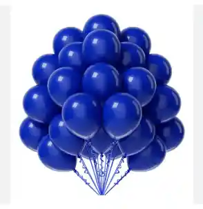 Paquete Por 20 Unidades De Globos Bombas R-12 Color Azul Rey