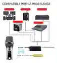 Microfono Inalambrico Bidireccional Con Regulador De Volumen