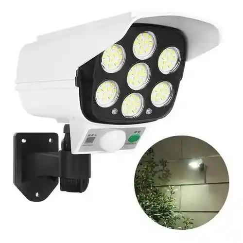 Luz Con Panel Solar Y Sensor Exterior