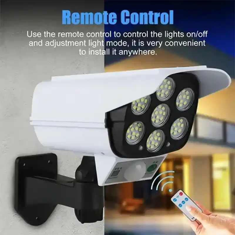 Luz Con Panel Solar Y Sensor Exterior