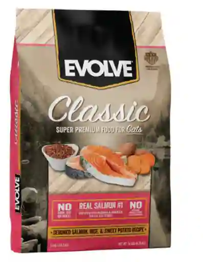 Alimento Seco Para Gato Evolve Classic Salmon - 2,75 Lb