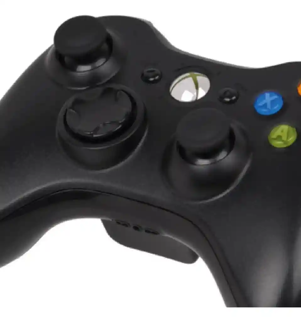 Control Joystick Inalámbrico Microsoft Mando Wireless Xbox 360 Black
