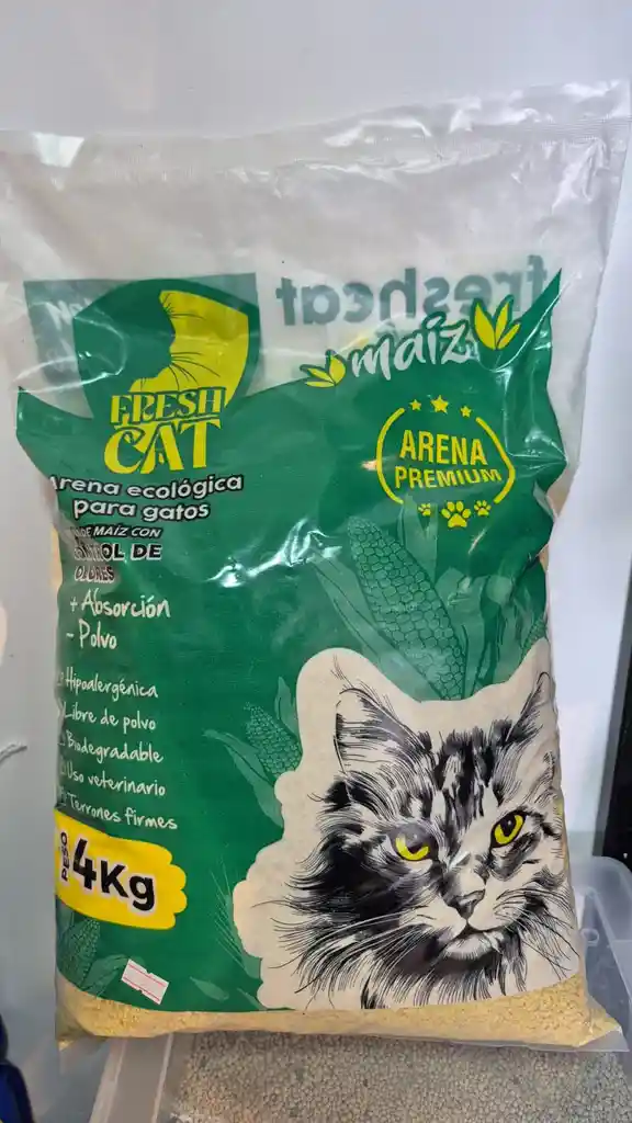 Arena De Maíz Fresh Cat 4 Kg - Ecológica