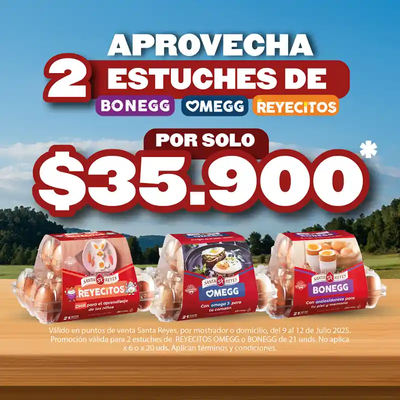 Promo Eggs - 2 Estuches X $ 32.500