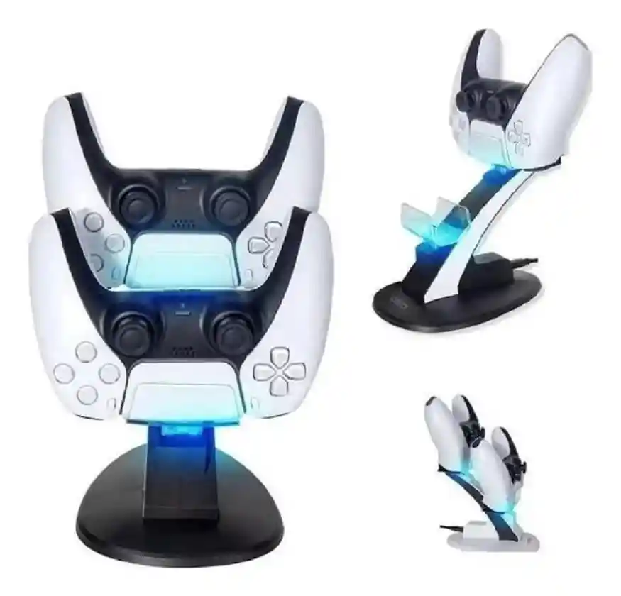Cargador De Doble Base Compatible Con Dualsense Ps5 Oivo Control