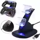 Base Soporte Cargador Doble 2 Para Joystick Ps4