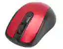 Mouse Inalambrico 6 Botones Rojo