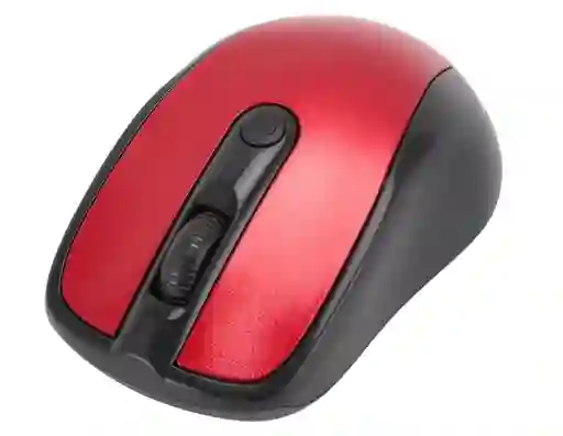 Mouse Inalambrico 6 Botones Rojo