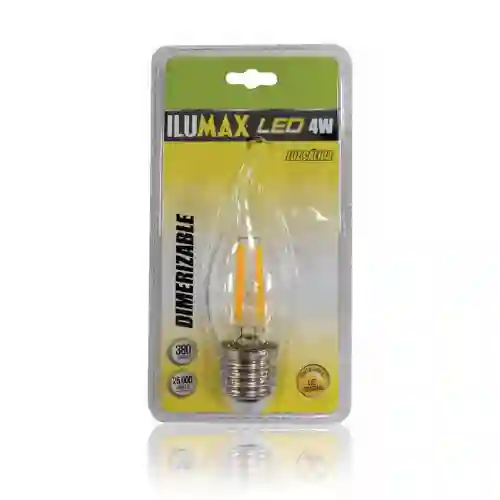 ⭐vela Led 4w Ilumax, Filamento Pico De Loro Clear, Dimerizable, Luz Calidad⭐
