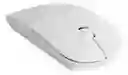Mouse Inalámbrico Plano Blanco