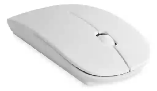 Mouse Inalámbrico Plano Blanco