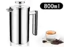 Cafetera De Prensa Francesa Multifuncion 800 Ml Acero