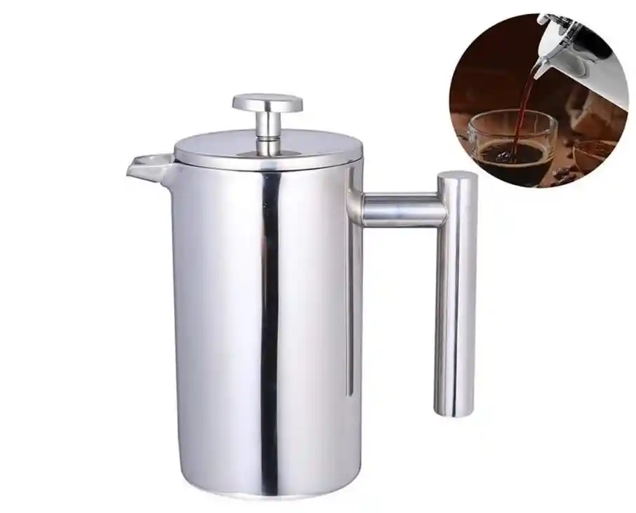 Cafetera De Prensa Francesa Multifuncion 800 Ml Acero