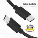 Cable Tipo C Macho-macho De 2 Metros