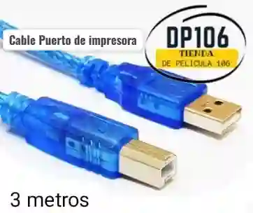 Cable De Puerto De Impresora 3 Metros