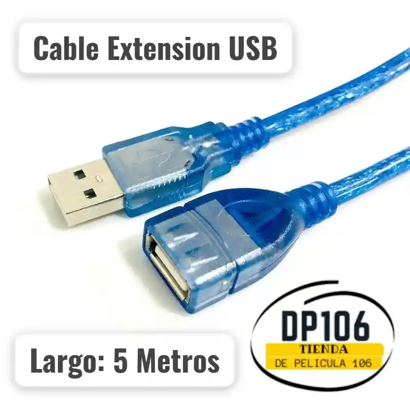 Cable Extension Usb De 5 Metros
