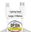 Cable Para Iphone Lighting A Type C De 2 Metros
