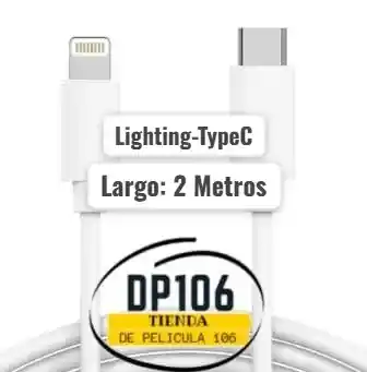 Cable Para Iphone Lighting A Type C De 2 Metros