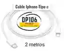 Cable Para Iphone Lighting A Type C De 2 Metros
