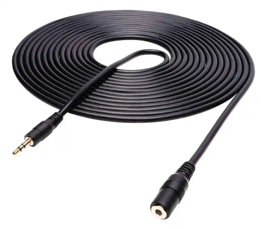 Cable Extension De Audio Auxiliar De 5 Metros - Macho Hembra