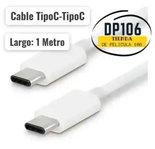 Cable Tipo C Macho-macho De 1 Metro