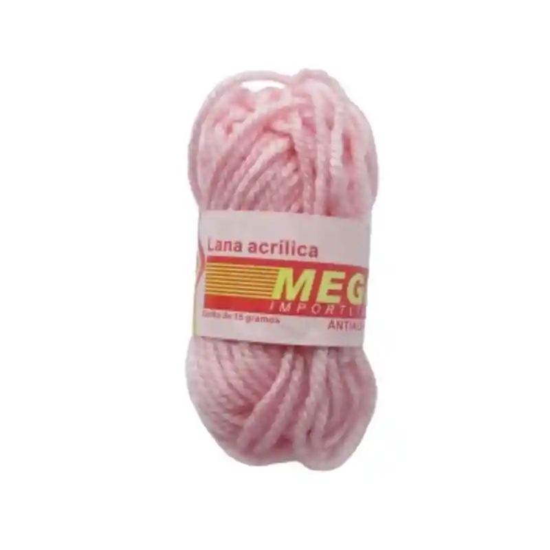 Lana Acrílica Escolar Antialérgica Mega Rosado 043