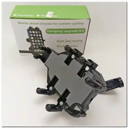 Soporte De Celular Con Amortiguador Y Bloqueo De 8 Garras Para Bicicleta / Damping Ungrade 6.0