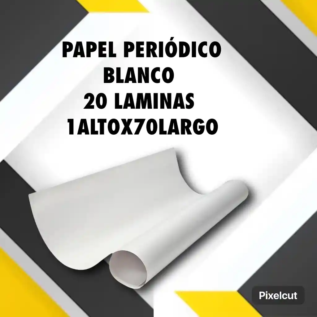 Papel Periodico Blanco Nuevo 20 Hojas De 1mx70cm -empaque