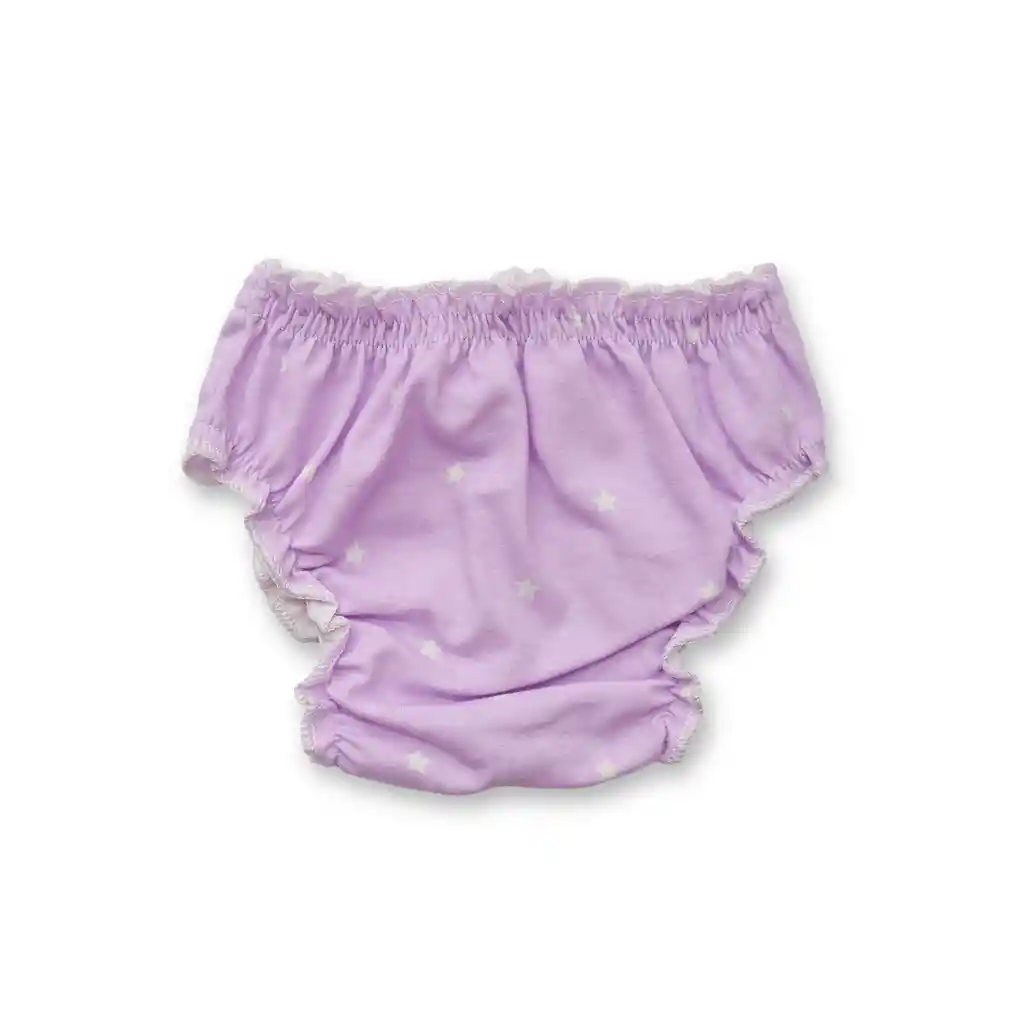 Calzones Xs Lila Estrellas Blancas