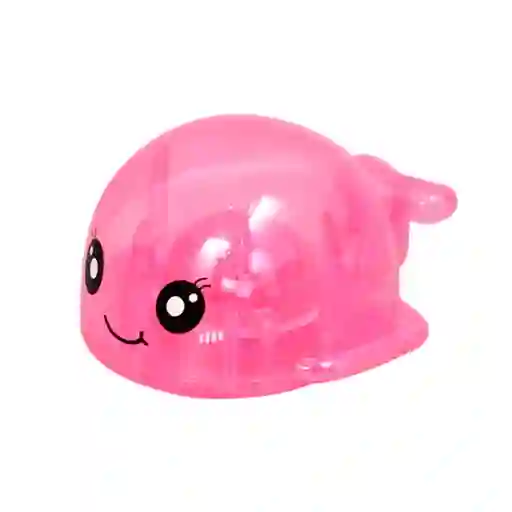 Ballenita Rosa Para La Bañera Con Luces De Colores, Juguete Que Flota En El Agua, Impermeable Y Colorido, Hecho En Material Resistente, Diseño Adorable Y Colorido