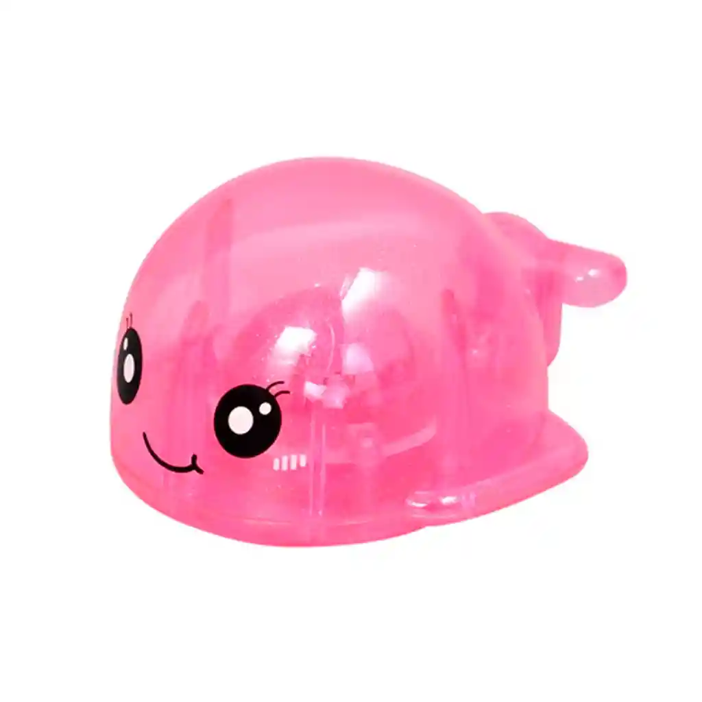 Ballenita Rosa Para La Bañera Con Luces De Colores, Juguete Que Flota En El Agua, Impermeable Y Colorido, Hecho En Material Resistente, Diseño Adorable Y Colorido