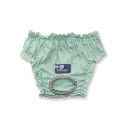 Calzones Xs Verde Menta Lunares Plateados