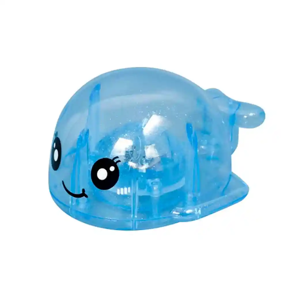 Ballenita Azul Para La Bañera Con Luces De Colores, Juguete Que Flota En El Agua, Impermeable Y Colorido, Hecho En Material Resistente, Diseño Adorable Y Colorido