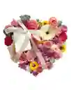 Flores Surtidas En Caja En Forma De Corazon