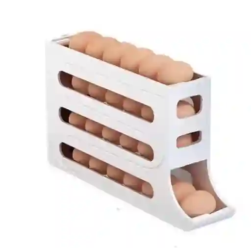 Dispensador De Huevos Nevera 4 Niveles Blanco
