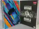 Cuaderno Argollado Grande 5 Materias Cuadriculado Master Masculino Scribe